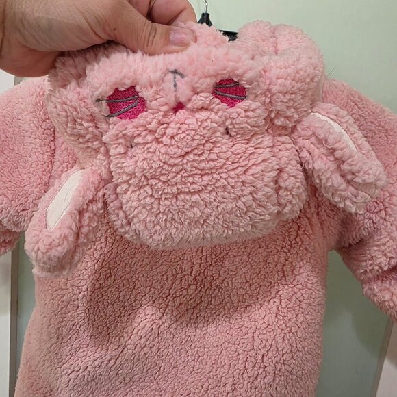 Little Me Baby Girls Pink Sherpa Snowsuit Bunting 6-9 Months – NWT Winter One Pi - Picture 9 of 12